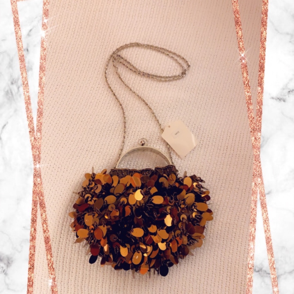 Brown sequence purse